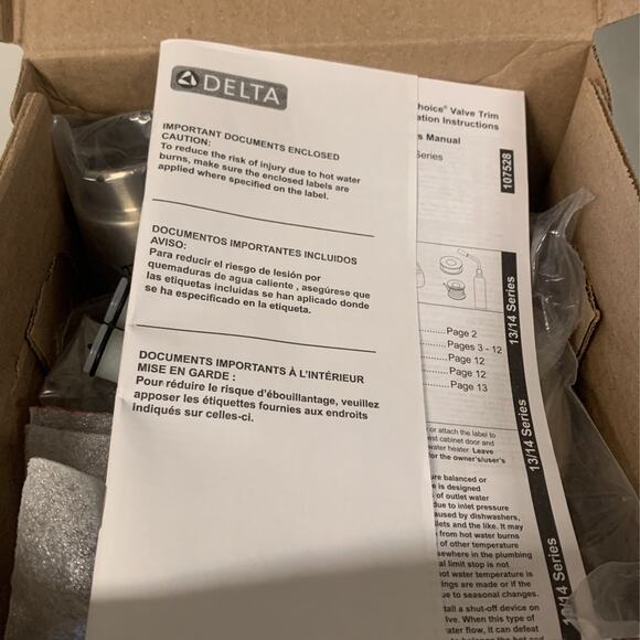 Delta Trinsic Monitor 14 Series Shower Trim - Less Head in Stainless - Picture 4 of 6